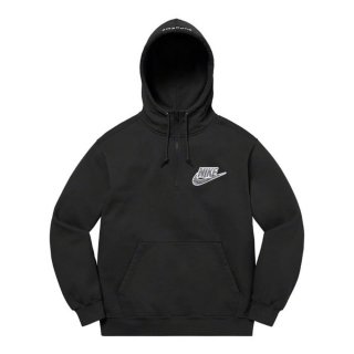 Supreme?/Nike? Half Zip Hooded Sweatshirt- Black
