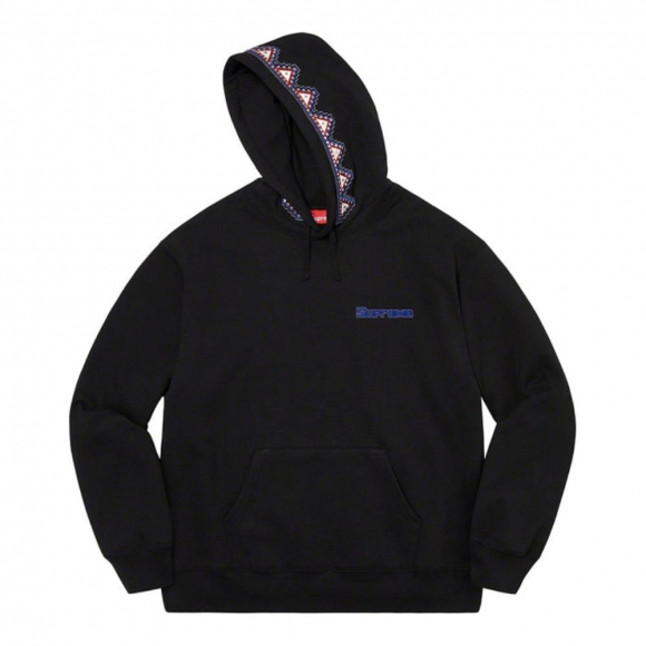 Supreme Pharaoh Studded Hooded Sweatshirt- Black