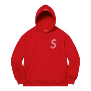 Supreme Swarovski? S Logo Hooded Sweatshirt- Red